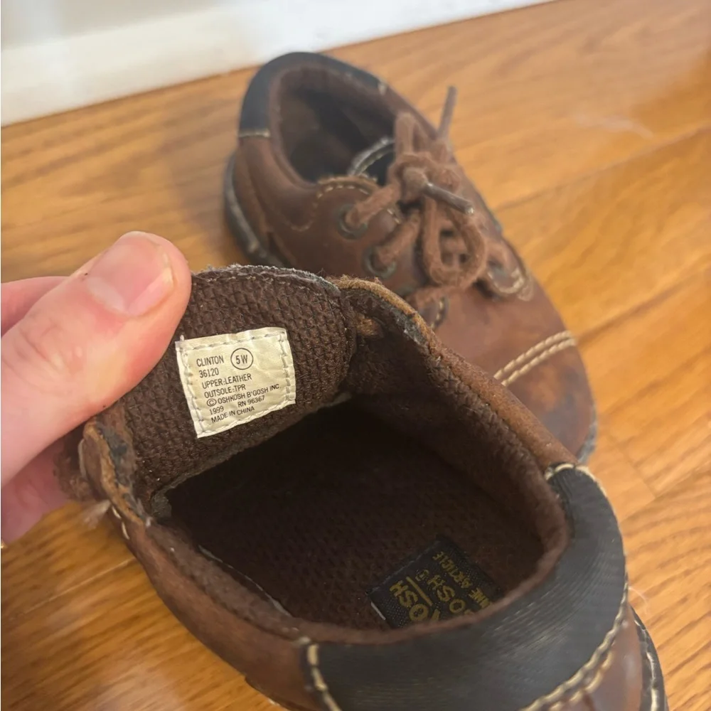 Vintage OshKosh vB'gosh Brown Dress Shoes for Kids